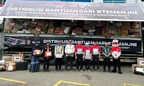 JNE distribusikan lebih 500 ton bantuan untuk korban bencana Sumatera JNE distribusikan lebih 500 ton bantuan untuk korban bencana Sumatera