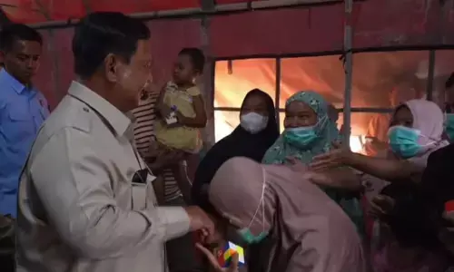 Kegembiraan warga Aceh Tamiang saat ditengok langsung oleh Presiden Prabowo