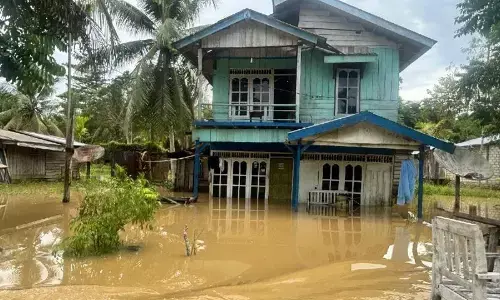 Sebanyak 348 rumah di Keerom terendam banjir Sebanyak 348 rumah di Keerom terendam banjir
