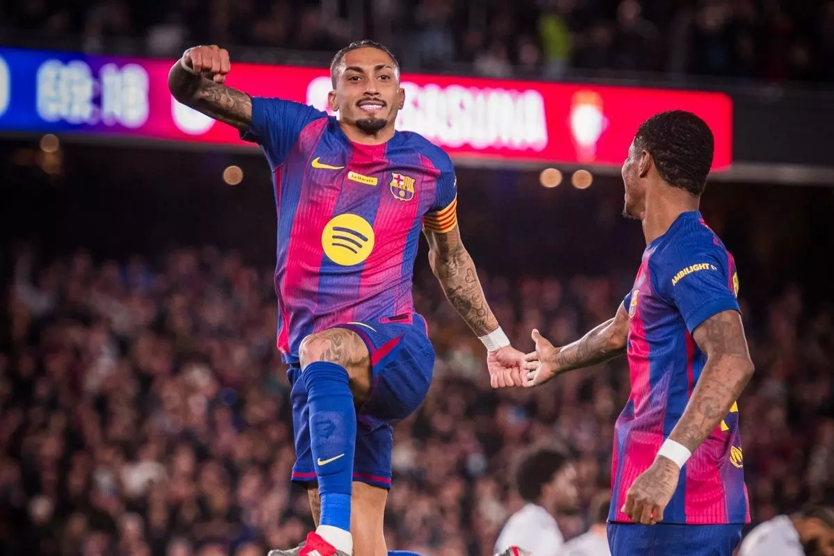 Dua gol Raphinha amankan kemenangan Barcelona atas Osasuna Dua gol Raphinha amankan kemenangan Barcelona atas Osasuna