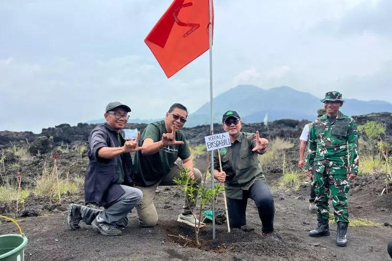BKSDA Bali gandeng LSM reboisasi TWA Gunung Batur BKSDA Bali gandeng LSM reboisasi TWA Gunung Batur