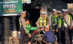 Polresta Pati ajak driver ojol jadi pelopor keselamatan berlalu lintas