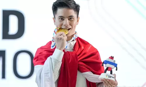 Edgar Marvelo persembahkan emas pertama wushu Indonesia SEA Games 2025 Edgar Marvelo persembahkan emas pertama wushu Indonesia SEA Games 2025