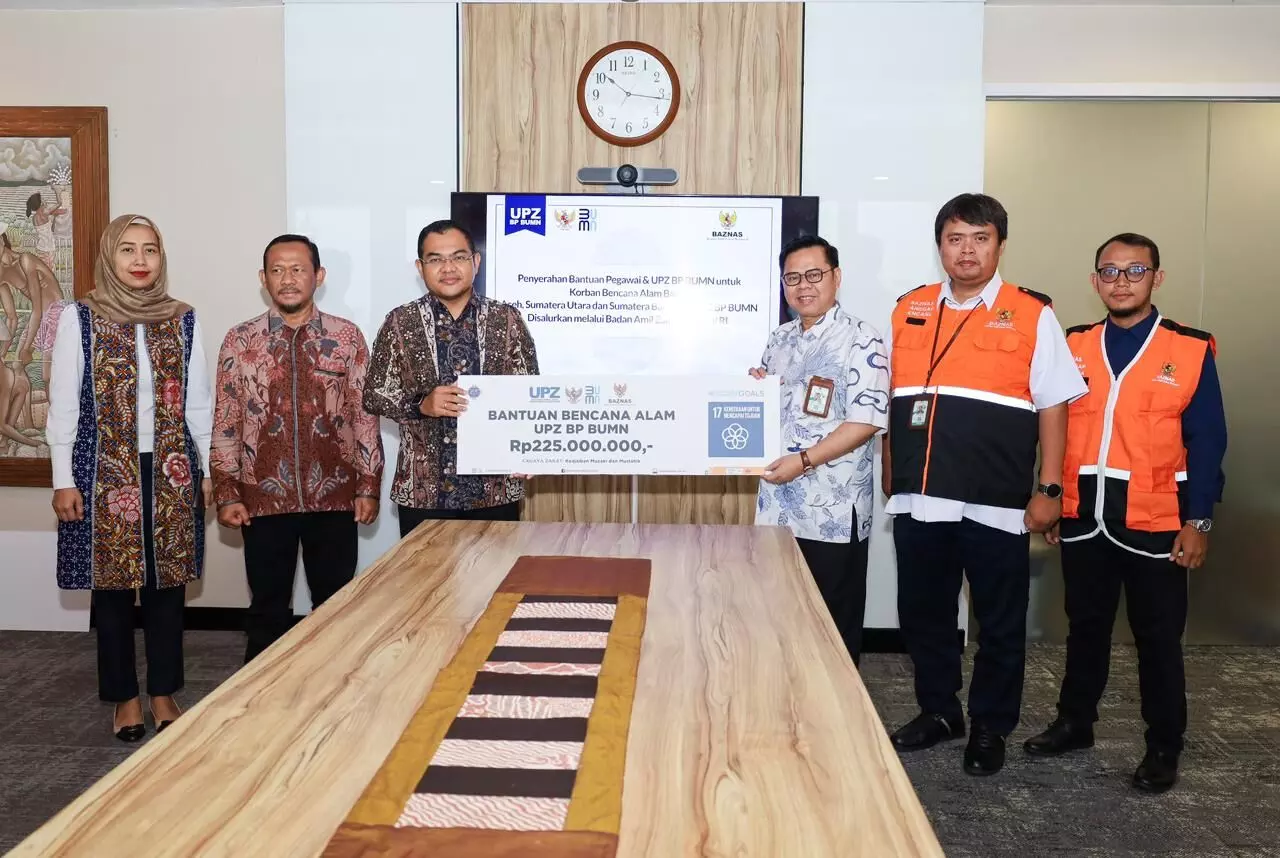 Bantu korban banjir Sumatera, UPZ BP BUMN salurkan donasi Rp225 juta melalui BAZNAS RI Bantu korban banjir Sumatera, UPZ BP BUMN salurkan donasi Rp225 juta melalui BAZNAS RI