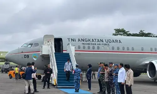 Gibran tiba di Medan dan lanjutkan perjalanan menuju Gayo Lues Aceh