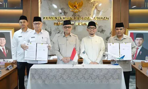 Kemenhaj dan Garuda teken PKS haji 3 tahun, jamin armada dan jadwal Kemenhaj dan Garuda teken PKS haji 3 tahun, jamin armada dan jadwal