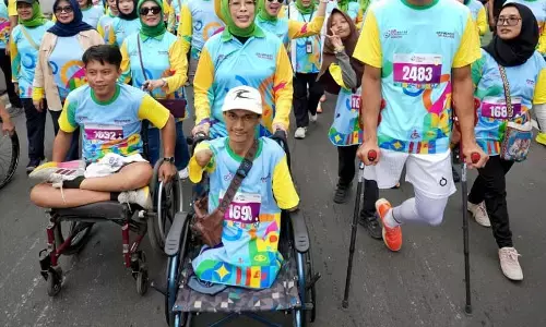 Fatma Saifullah Yusuf ajak penyandang disabilitas bergerak berdaya di Funwalk HDI 2025