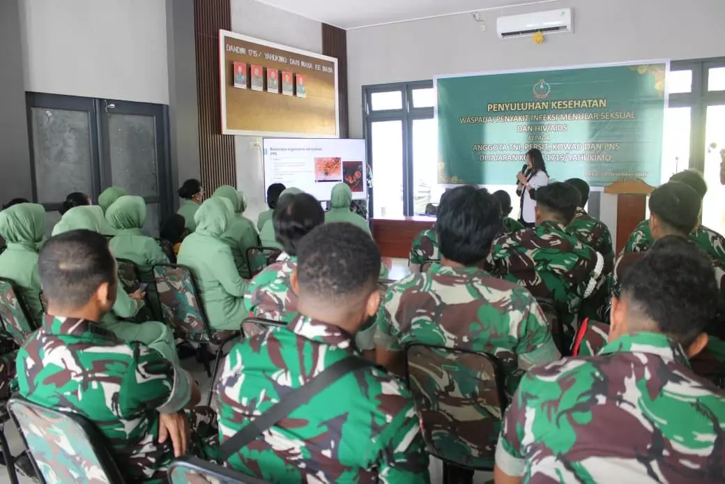 Cegah penyebaran penyakit, Kodim 1715/Yahukimo gelar penyuluhan HIV/AIDS Cegah penyebaran penyakit, Kodim 1715/Yahukimo gelar penyuluhan HIV/AIDS