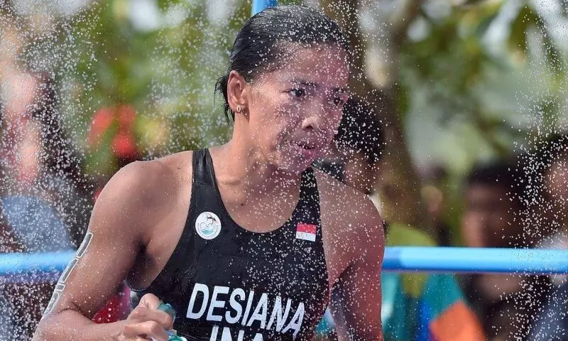 Hari ketiga triatlon, Indonesia raih emas duatlon estafet putri Hari ketiga triatlon, Indonesia raih emas duatlon estafet putri