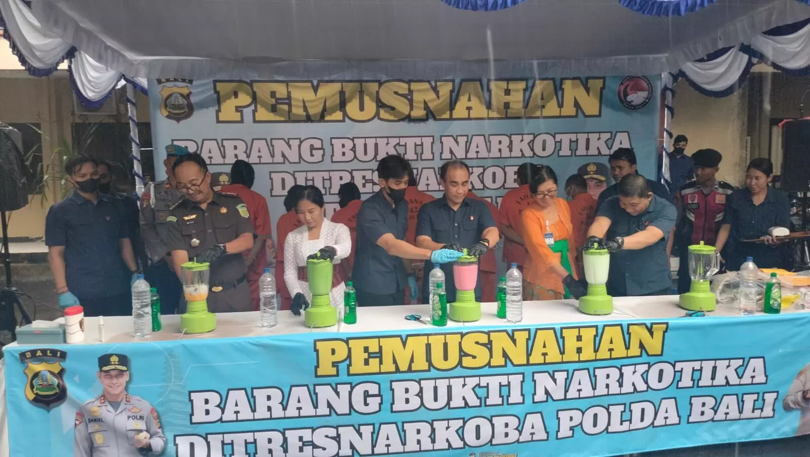 Polda Bali musnahkan barang bukti narkoba Rp4 miliar Polda Bali musnahkan barang bukti narkoba Rp4 miliar