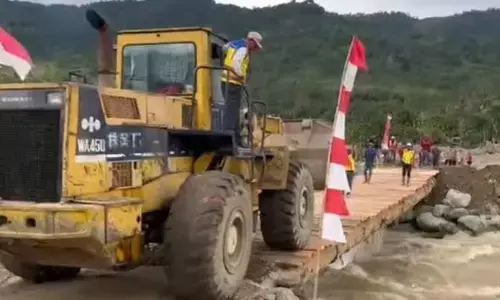 Lintas Nagan Raya-Aceh Tengah sudah bisa dilintasi mobil dan roda dua