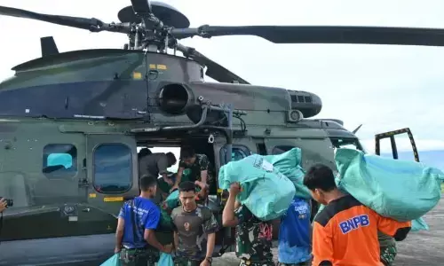TNI kerahkan helikopter antar 4 ton logistik ke lokasi bencana di Aceh