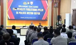 Tim Puslitbang Polri laksanakan kunjungan penelitian di Polres Metro Depok