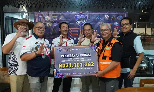 Bantuan Captiva Chevy Club untuk bencana Sumatera via Elshinta Peduli Kemanusiaan