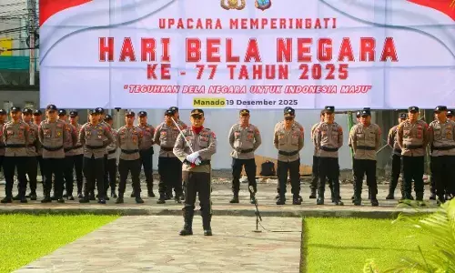 Upacara Hari Bela Negara ke-77,  ini pesan Wakapolda Sulut