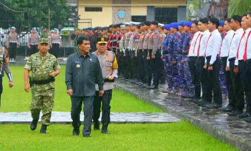 Gubernur Sulut pimpin apel gelar pasukan Operasi Lilin Samrat 2025