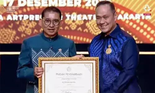 25 Tahun pengabdian untuk bangsa, Ary Ginanjar raih Satya Budaya Narendra