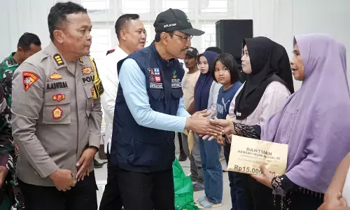 Mensos salurkan santunan untuk ahli waris korban meninggal banjir Sibolga