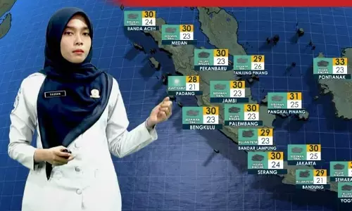 BMKG prakirakan hujan dominasi sejumlah daerah pada Senin