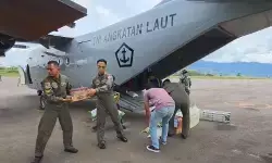 Pesawat angkut TNI AL bawa dua ton logistik ke Aceh Tengah