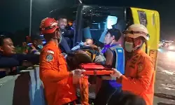 Bus PO Cahaya Trans terguling di Tol Semarang, belasan orang tewas