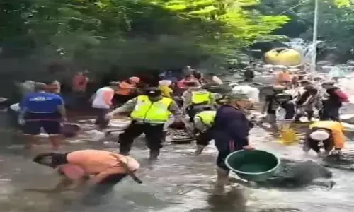 BNPB dampingi penanganan banjir bandang di kawasan wisata Guci Tegal