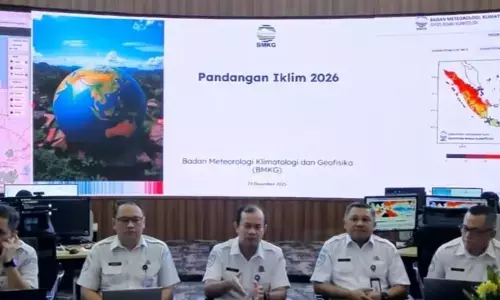 BMKG minta pesisir barat Sumatera waspada curah hujan tinggi pada 2026