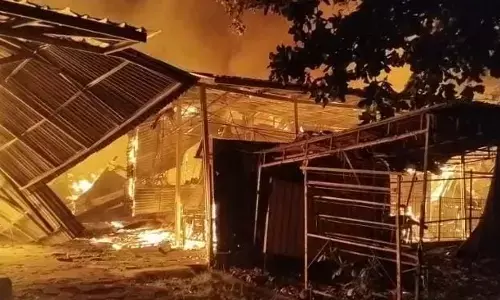 Kebakaran hebat landa deretan kios Pasar Pagi Pemalang