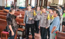 Jelang Misa Malam Natal, Polres Tegal Kota sterilisasi gereja libatkan unit K9