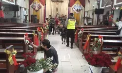 Polres Kudus sterilisasi gereja pastikan tidak ada benda mencurigakan sebelum Misa Paskah