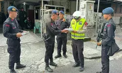 Satgas Ops Lilin Samrat 2025 lakukan sterilisasi gereja di Kota Manado jelang misa malam Natal