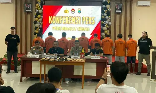 10 orang tersangka bentrokan warga di Ratatotok yang Sebabkan korban jiwa, ditahan di Rutan Polres Mitra