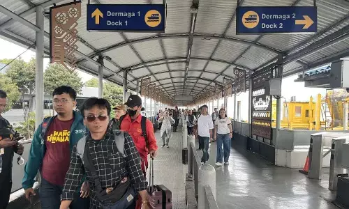 Penumpang dari Sumatera ke Jawa pada hari Natal capai 52.837 orang