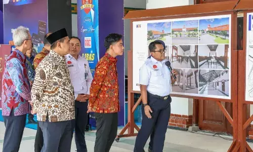 Wapres tinjau Stasiun Tawang cek kelancaran arus penumpang Nataru