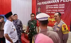 Forkopimda Kota Tegal, pantau pengamanan Misa Malam Natal dan pos pelayanan Nataru