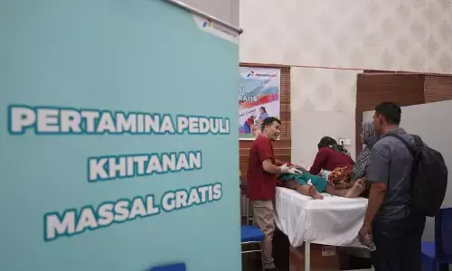 Pertagas bantu anak yatim di Rokan lewat khitanan dan santunan