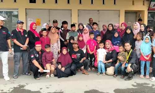 Rayakan Natal dan Tahun Baru, 40 yatim piatu diajak berbelanja kebutuhan pendidikan