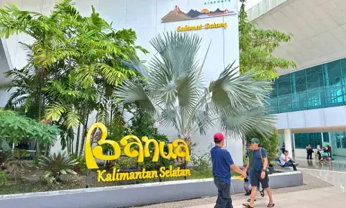 Tingkatkan layanan, Bandara Internasional Syamsudin Noor tata ulang alur penumpang