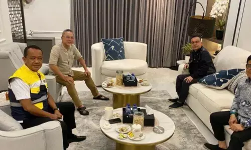 Zulhas, Muhaimin, Dasco bahas agenda politik ke depan di rumah Bahlil Zulhas, Muhaimin, Dasco bahas agenda politik ke depan di rumah Bahlil