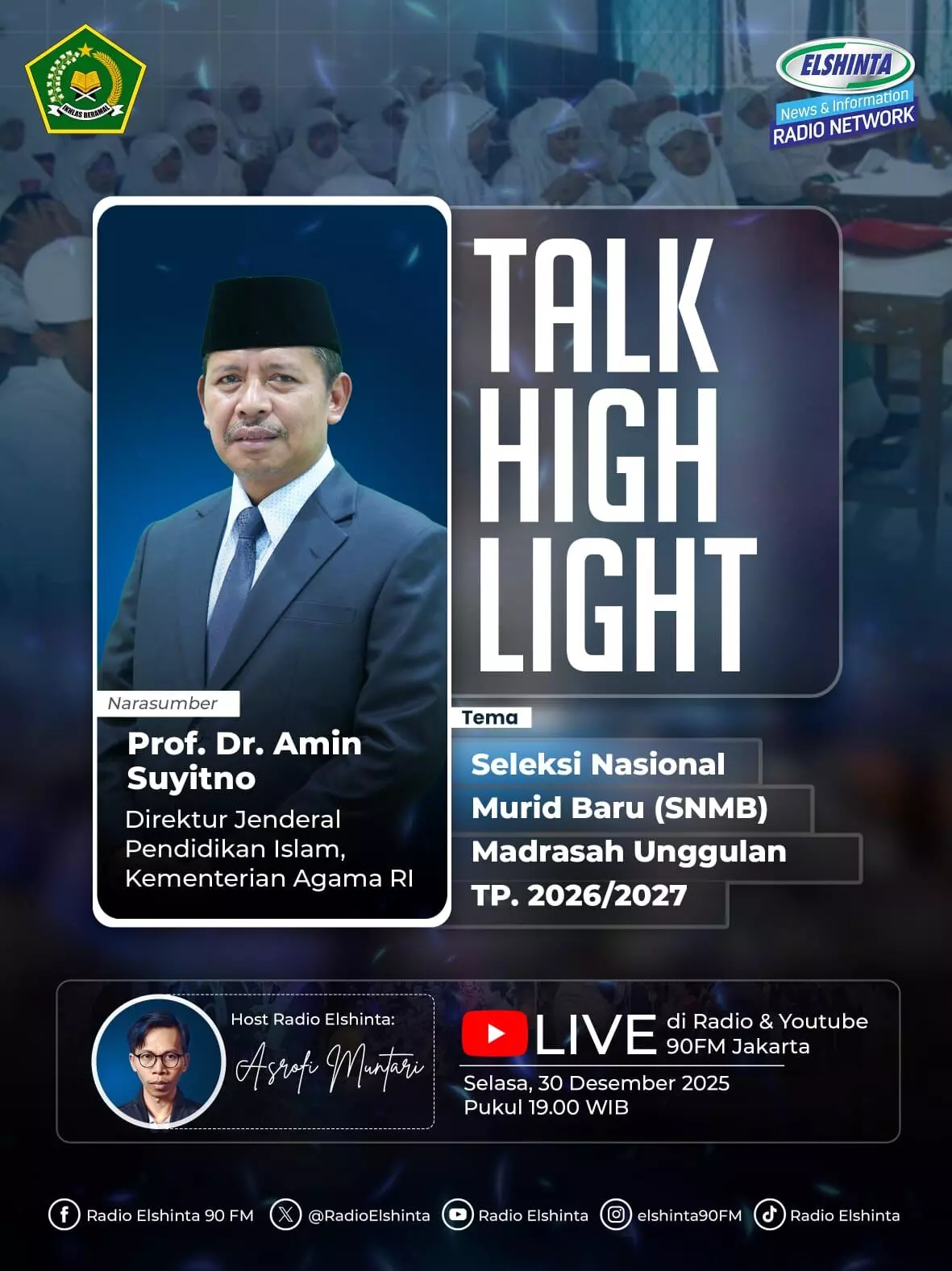 SNMB MA Unggulan 2026/2027 dibuka, Kemenag sediakan jalur prestasi dan tes SNMB MA Unggulan 2026/2027 dibuka, Kemenag sediakan jalur prestasi dan tes