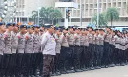 Polisi kerahkan 2.617 personel layani unjuk rasa buruh di Monas