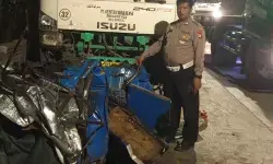 Bajai ringsek akibat kecelakaan beruntun di Cilincing