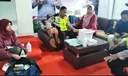 Kapolsek Talang pastikan layanan kesehatan gratis siaga di pospam exit Tol Kalimati