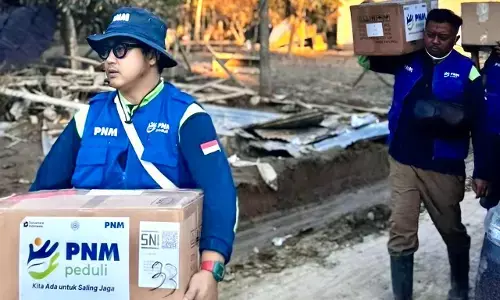 Relawan PNM kembali turun langsung salurkan bantuan dan kuatkan korban bencana