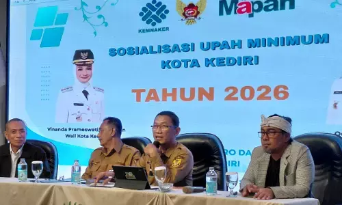 Dinkop UMTK Kota Kediri sosialisasikan upah minimum 2026 Dinkop UMTK Kota Kediri sosialisasikan upah minimum 2026