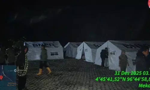 Bur Ni Telong siaga, warga dua gampong di Bener Meriah mengungsi Bur Ni Telong siaga, warga dua gampong di Bener Meriah mengungsi