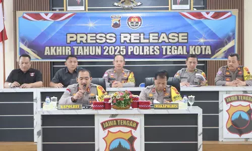 Polres Tegal Kota catat kriminalitas turun 18,5 persen sepanjang 2025