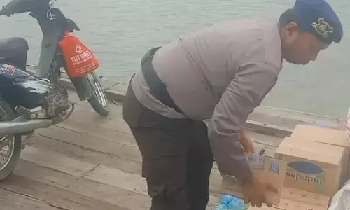 Jelang Tahun Baru 2026, Sat Polairud Polres Langkat cegah kamtibmas di pesisir