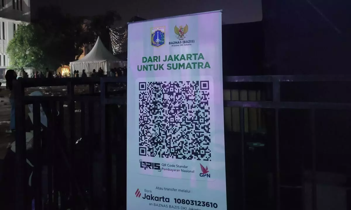 Malam Tahun Baru, QRIS galang dana bencana Sumatra di Kota Tua