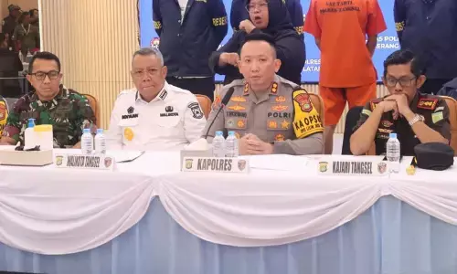 Polisi tetapkan dua tersangka kasus ledakan gedung farmasi Tangsel